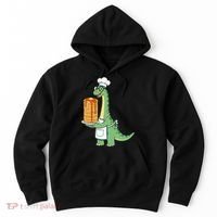 The Pancake Saurus Cute Funny Dinosaur Hoodie thumb 0