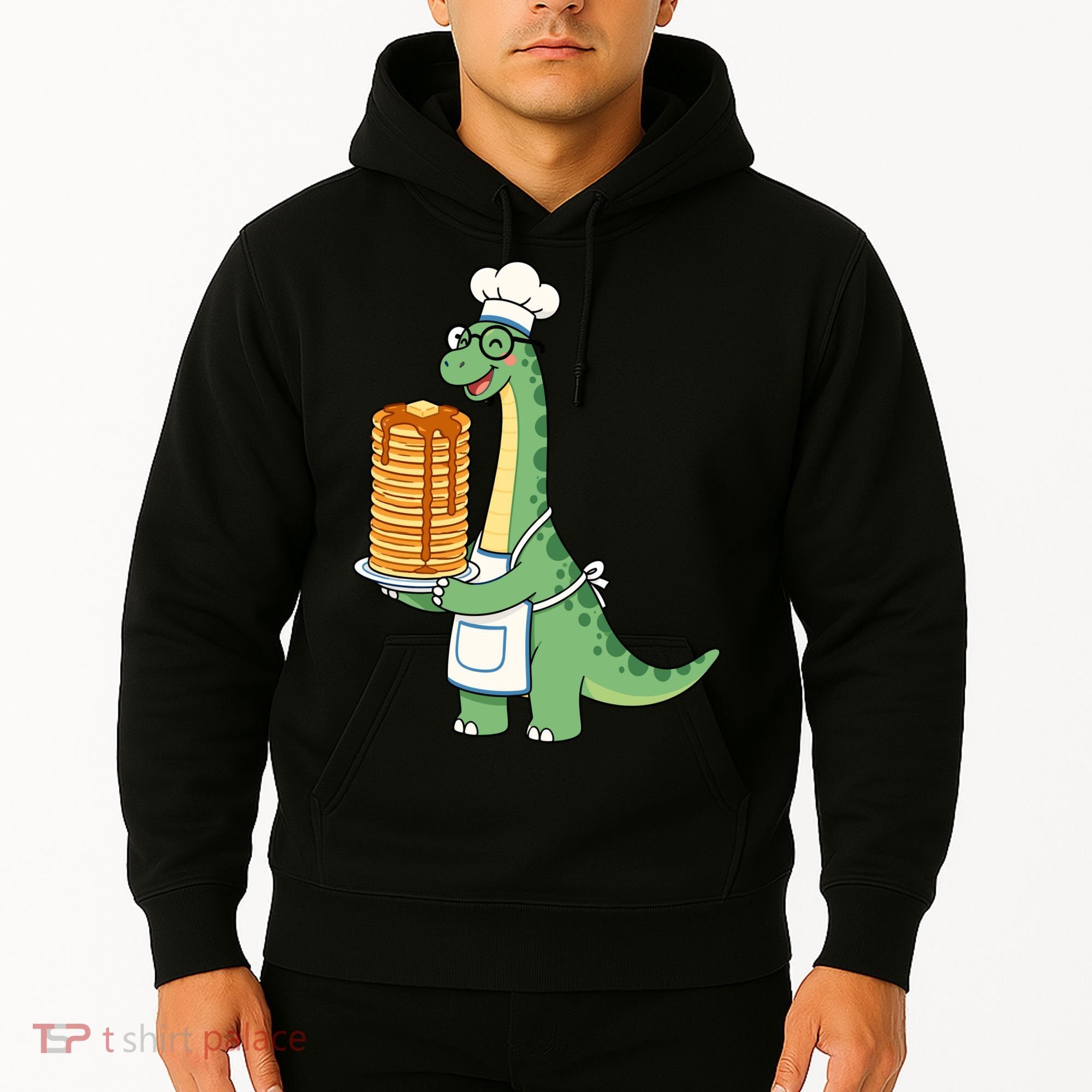 The Pancake Saurus Cute Funny Dinosaur Hoodie