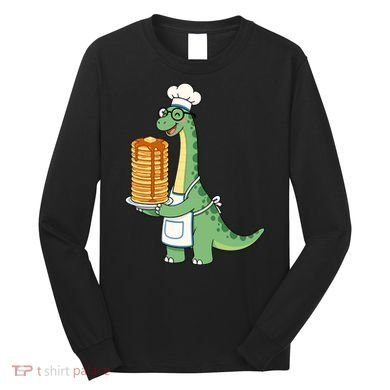 The Pancake Saurus Cute Funny Dinosaur Long Sleeve Shirt