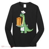 The Pancake Saurus Cute Funny Dinosaur Long Sleeve Shirt thumb 0