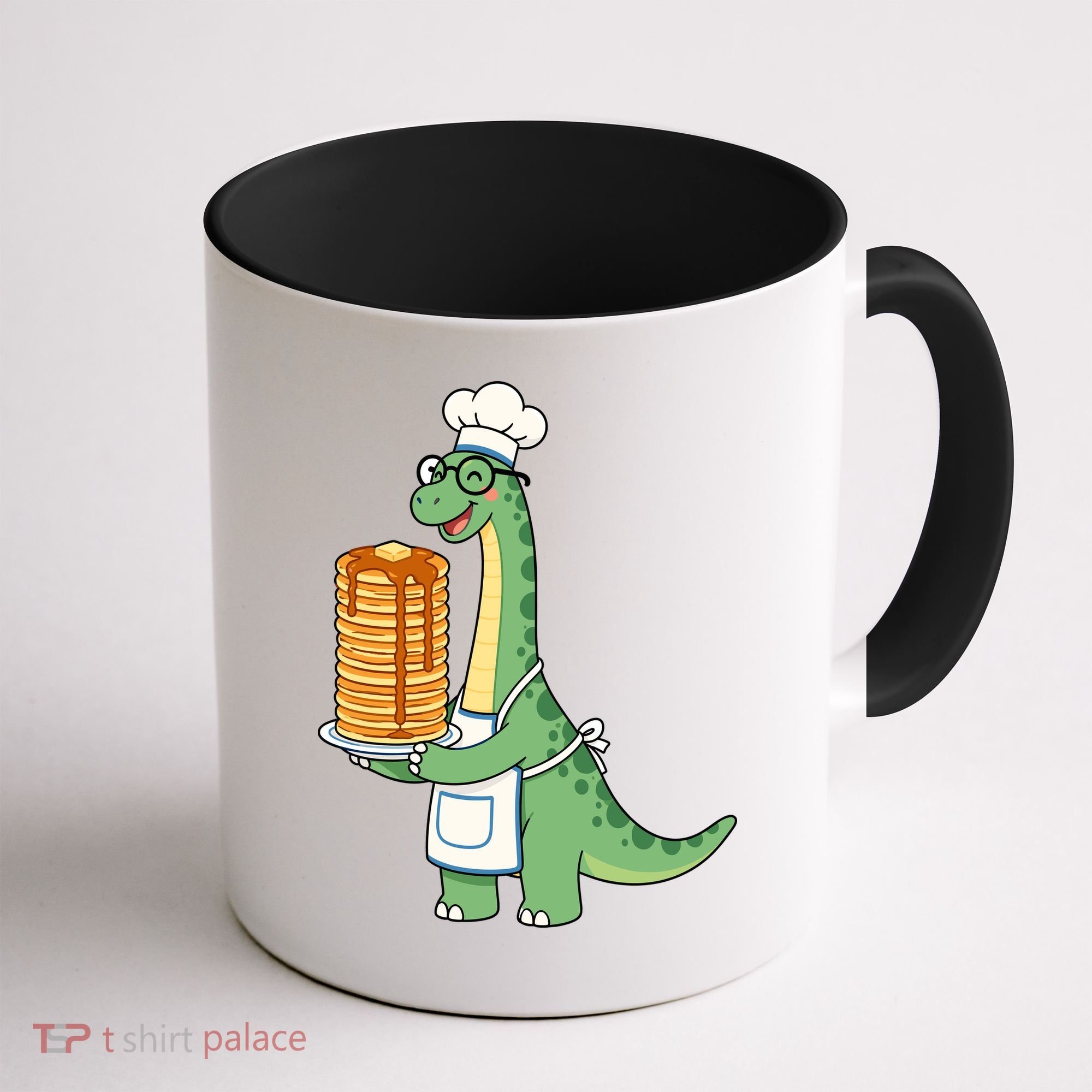 The Pancake Saurus Cute Funny Dinosaur Coffee Mug