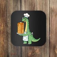 The Pancake Saurus Cute Funny Dinosaur Coaster thumb 0