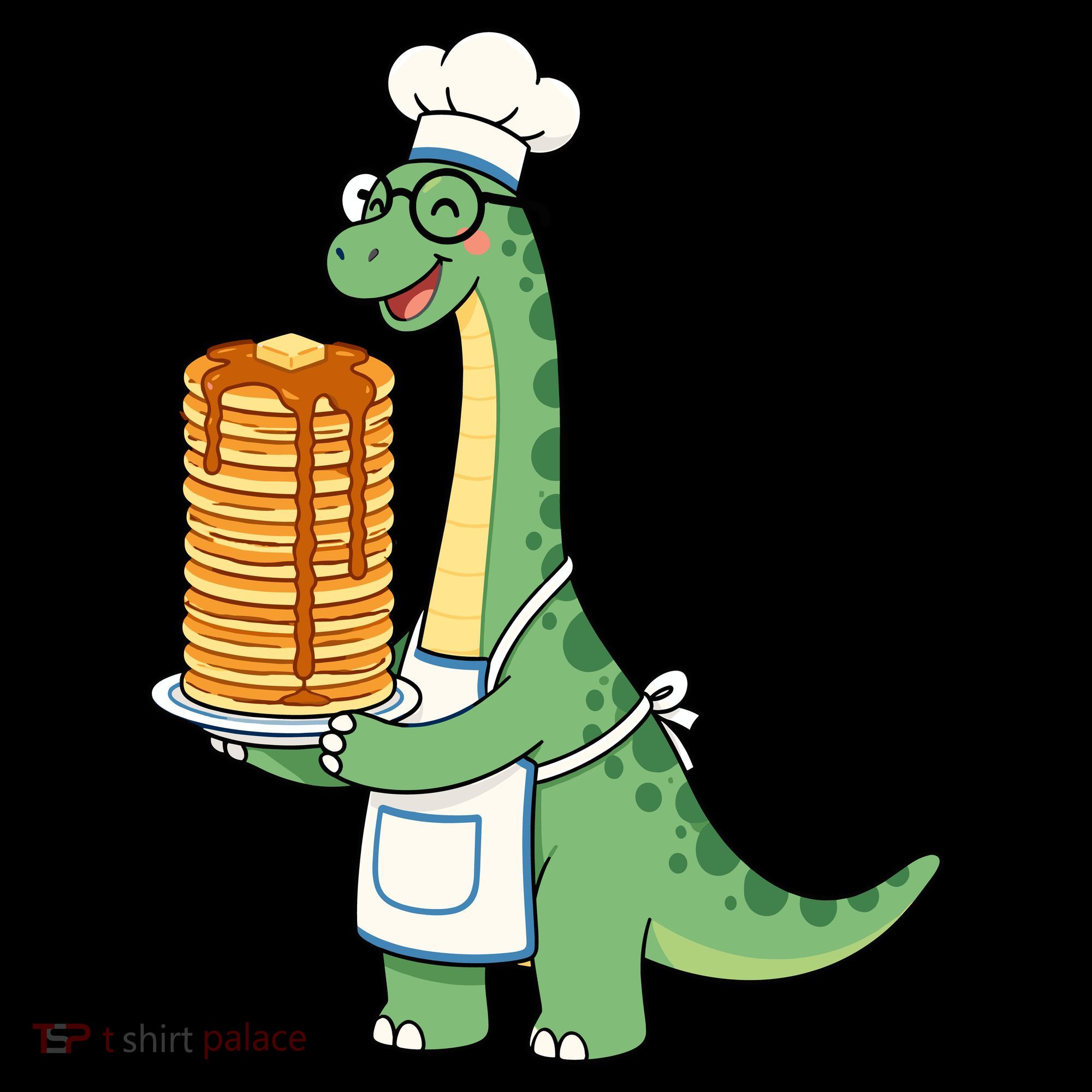 The Pancake Saurus Cute Funny Dinosaur Coaster