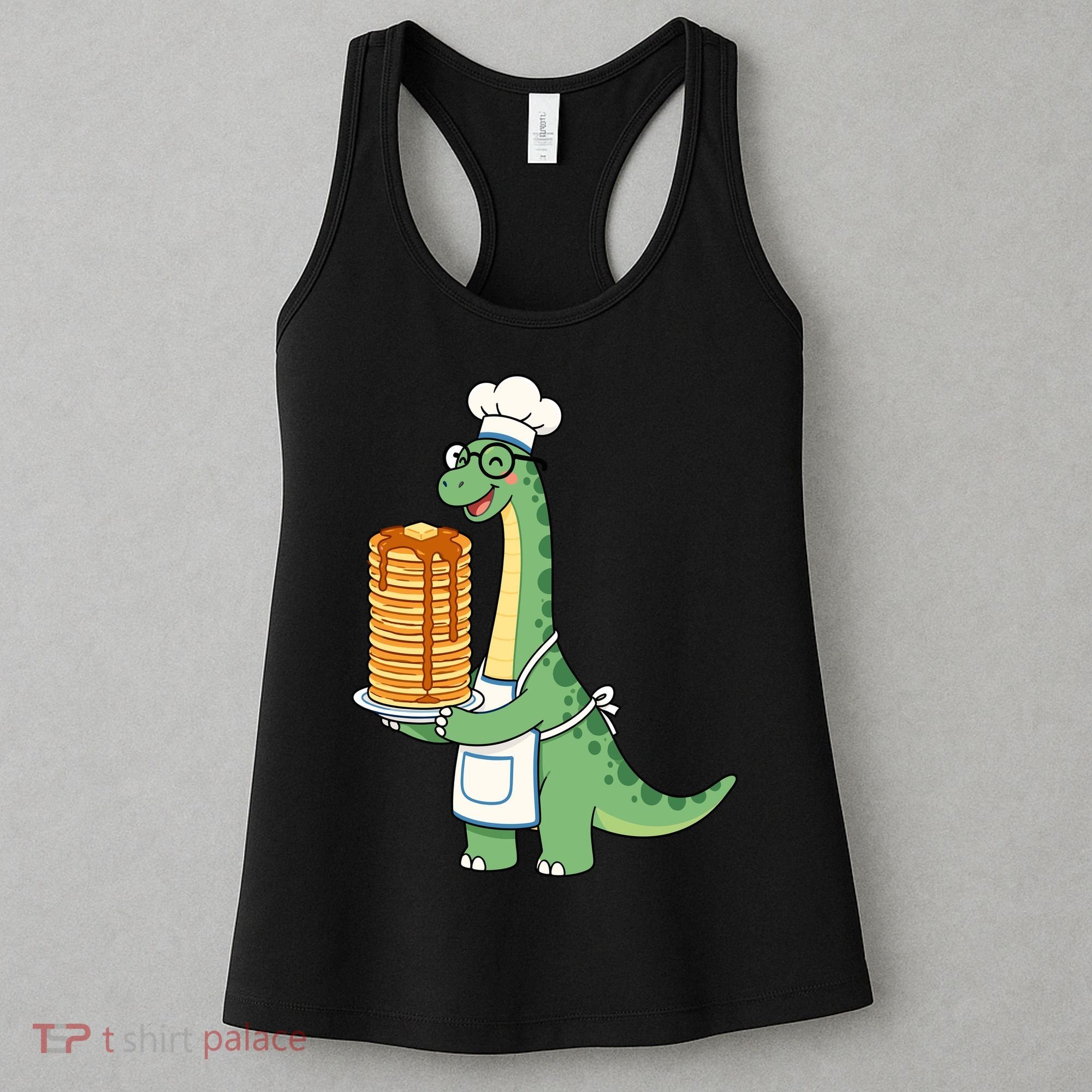 The Pancake Saurus Cute Funny Dinosaur Women's Tank Top