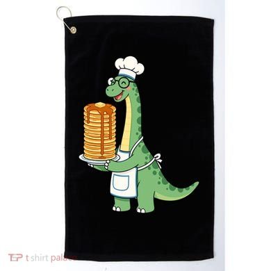 The Pancake Saurus Cute Funny Dinosaur Golf Towel