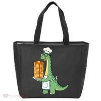The Pancake Saurus Cute Funny Dinosaur Tote Bag thumb 0
