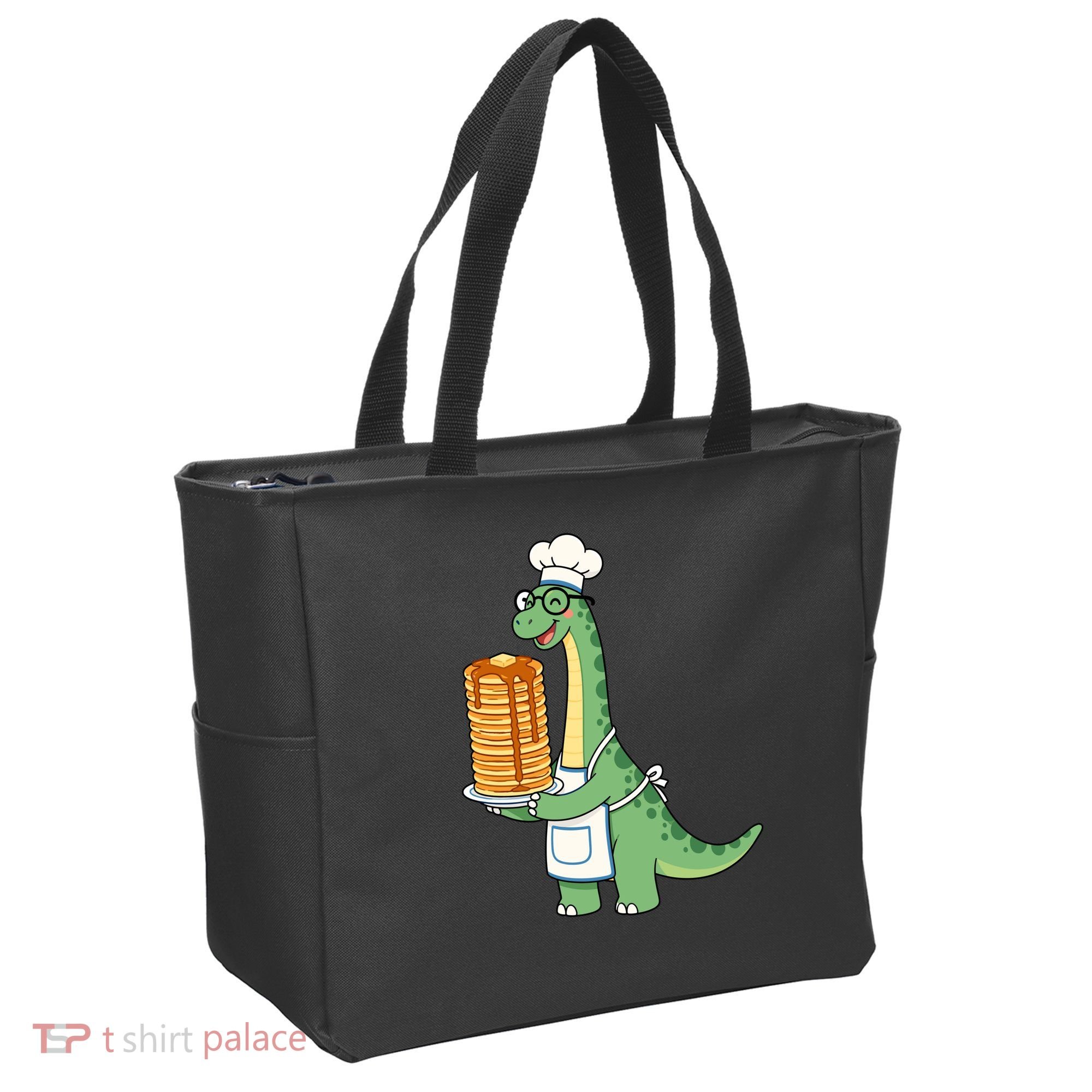 The Pancake Saurus Cute Funny Dinosaur Tote Bag