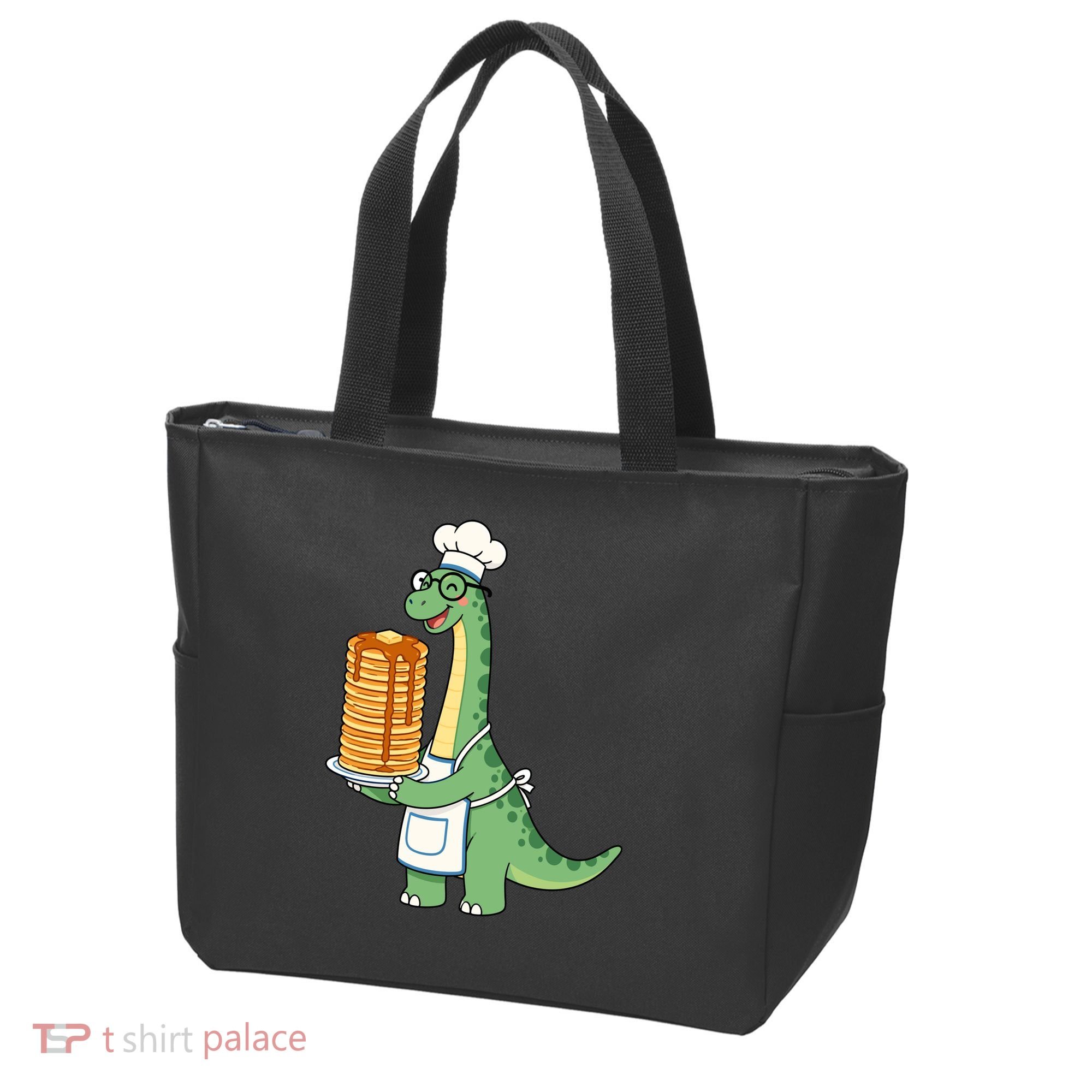 The Pancake Saurus Cute Funny Dinosaur Tote Bag