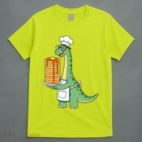 The Pancake Saurus Cute Funny Dinosaur T-Shirt thumb 4
