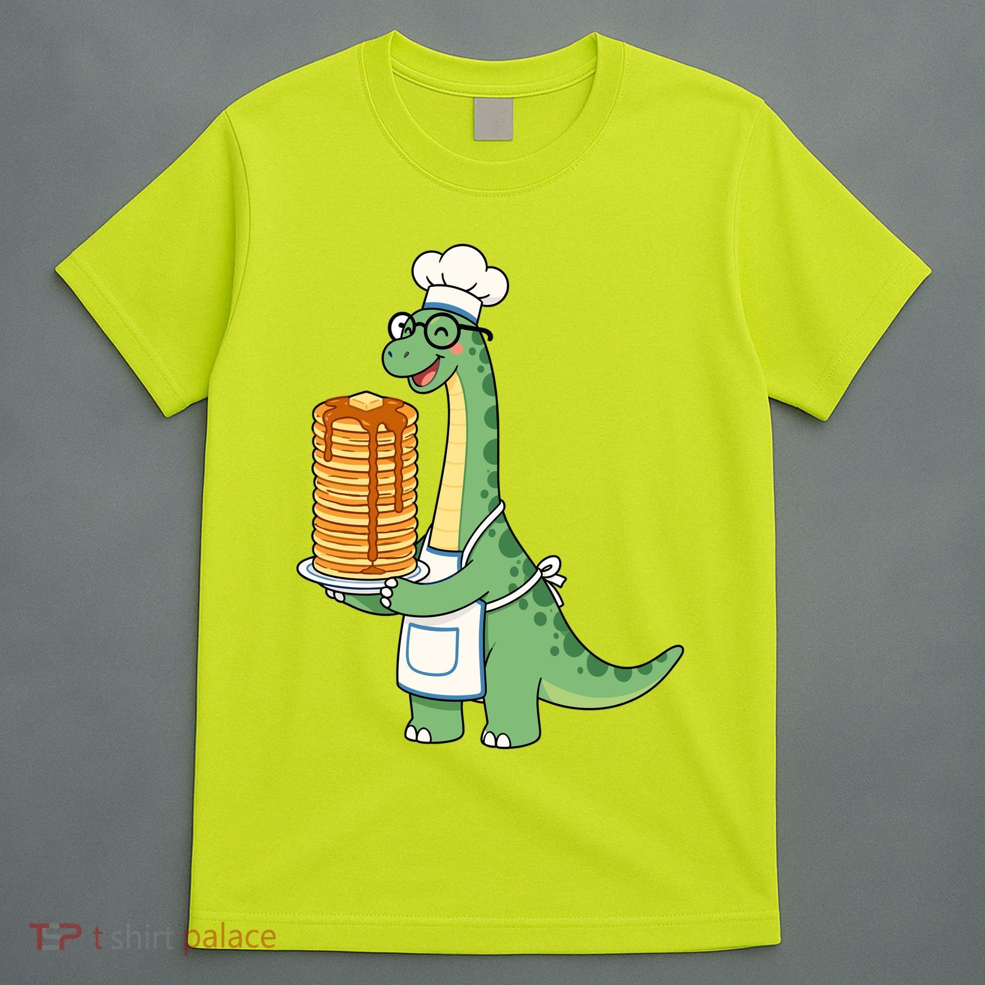 The Pancake Saurus Cute Funny Dinosaur T-Shirt