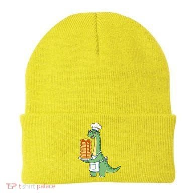 The Pancake Saurus Cute Funny Dinosaur Beanie