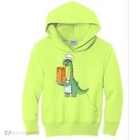 The Pancake Saurus Cute Funny Dinosaur Kids Hoodie thumb 0
