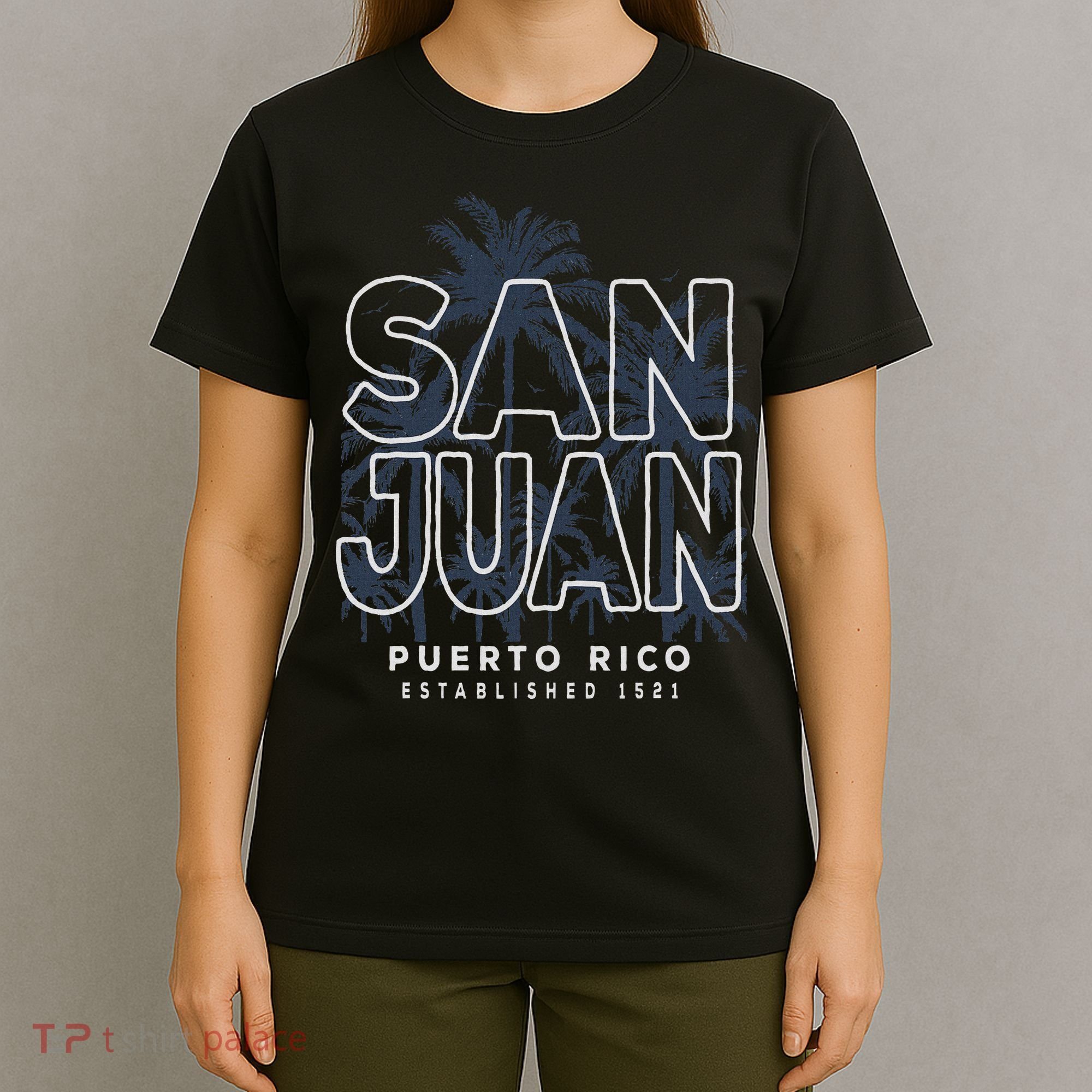 Tropical Palms San Juan San Juan Puerto Rico T-Shirt