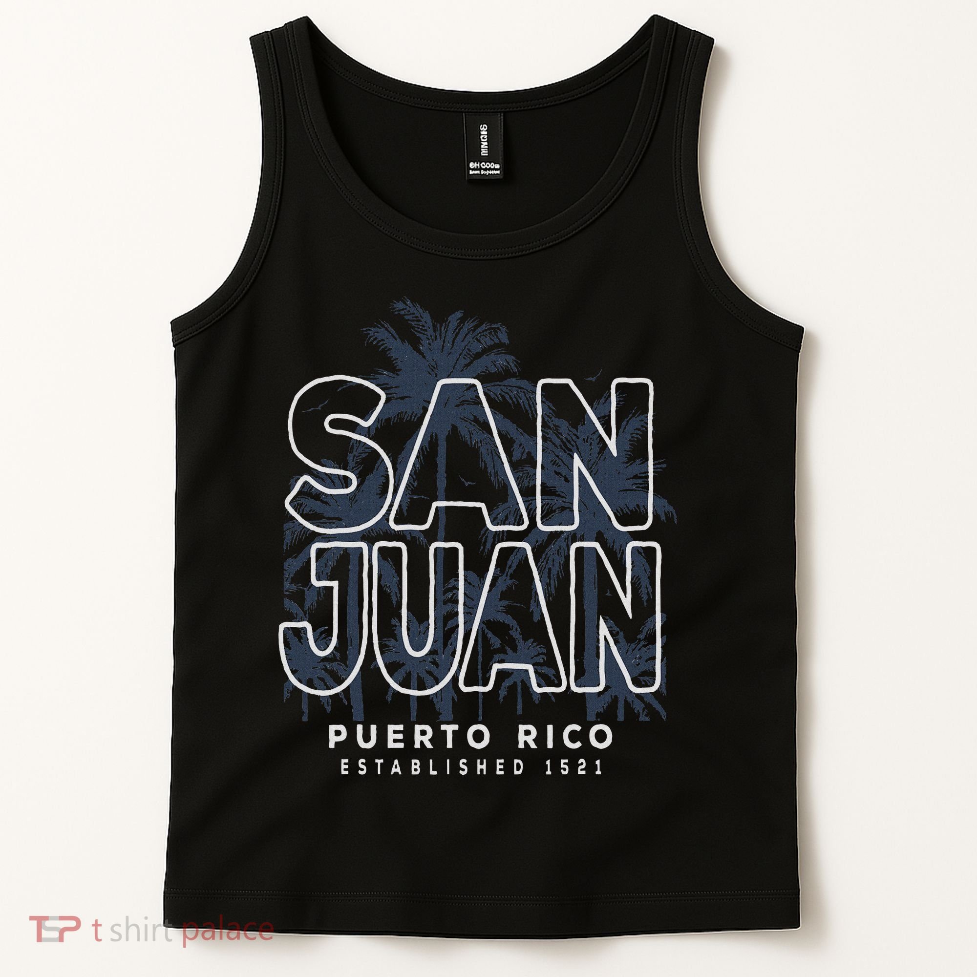 Tropical Palms San Juan San Juan Puerto Rico Tank Top