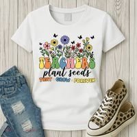 Teachers Plant Seeds That Grow Forever Women's T-Shirt thumb 3