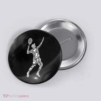Tennis Player Button