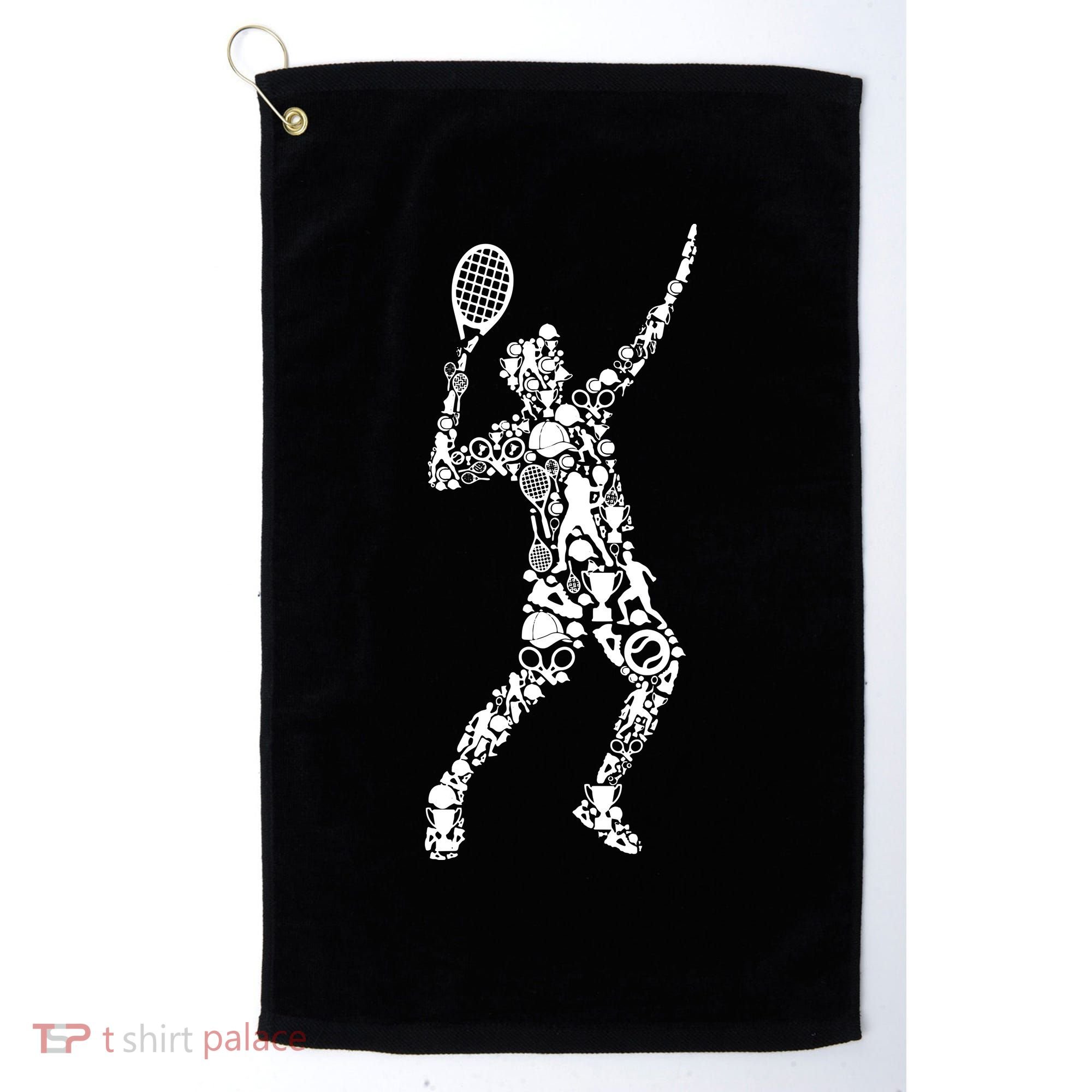 Tennis Player Golf Towel
