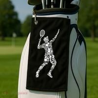 Tennis Player Golf Towel thumb 2