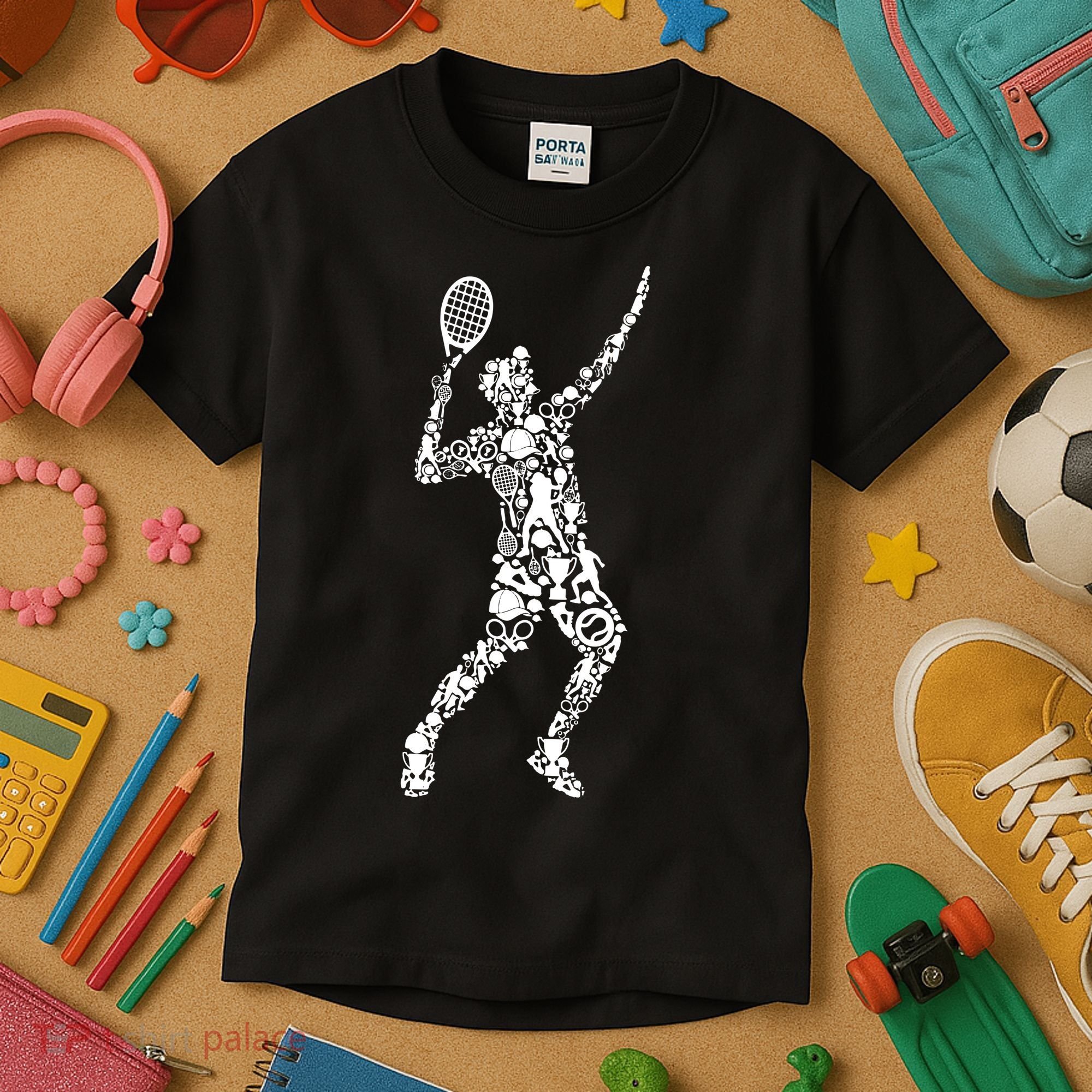Tennis Player Kids T-Shirt