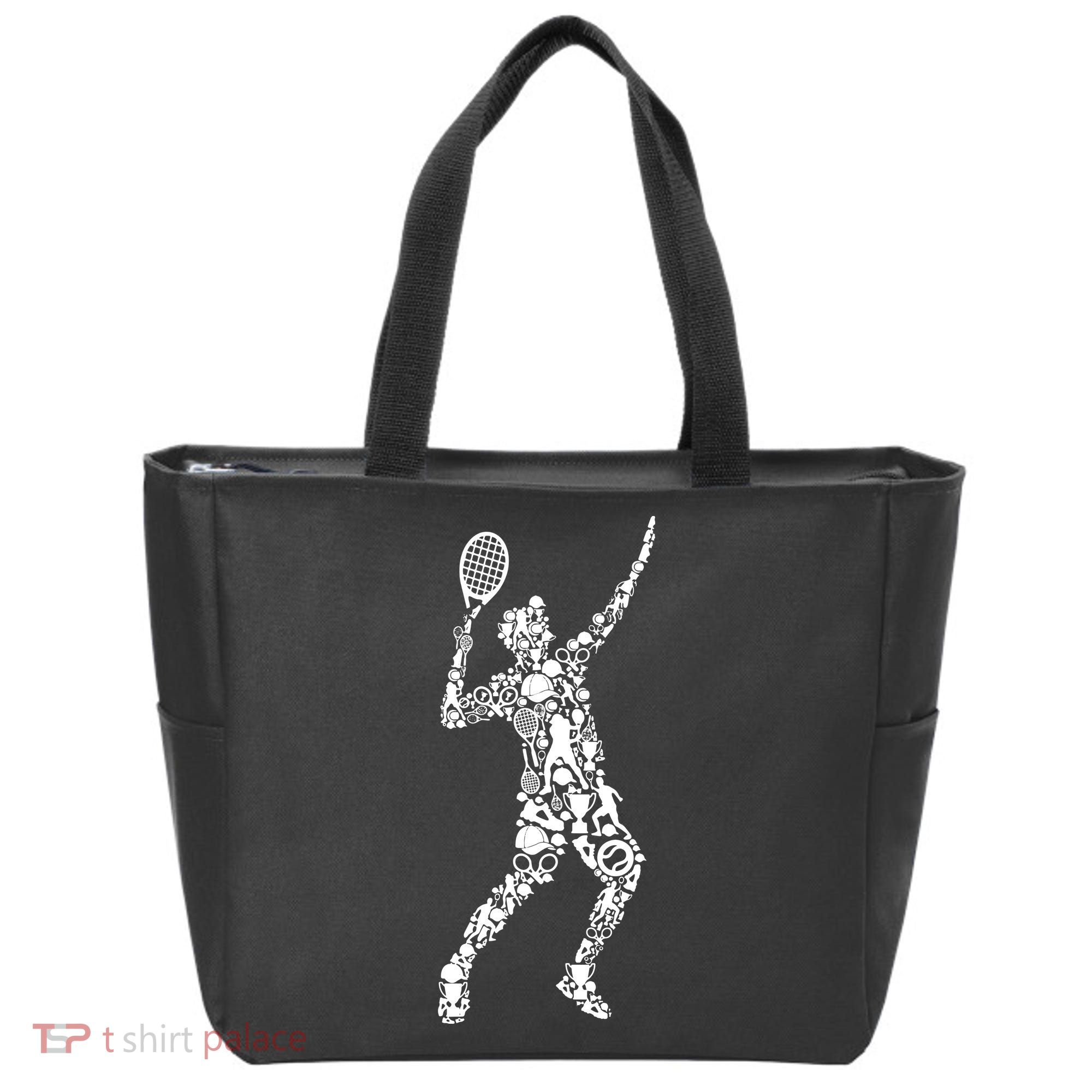 Tennis Player Tote Bag