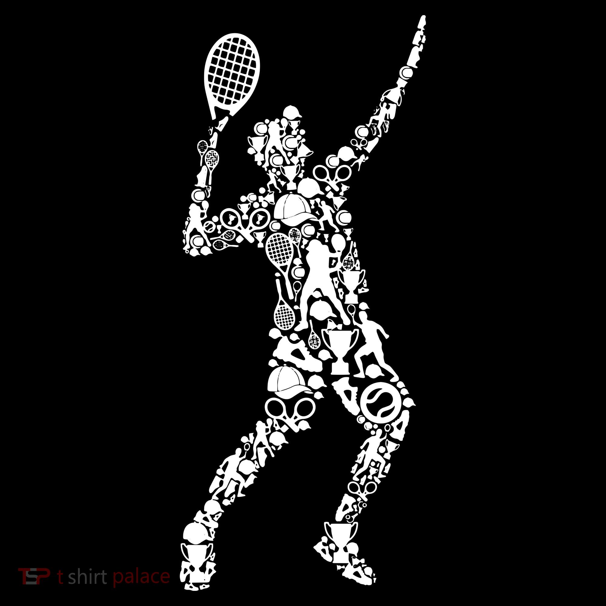 Tennis Player Tote Bag