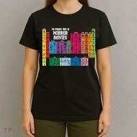 The Periodic Table Of Horror Movies Chemistry Science T-Shirt thumb 4