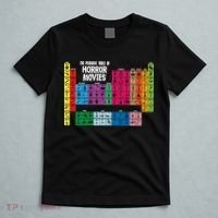 The Periodic Table Of Horror Movies Chemistry Science T-Shirt thumb 5