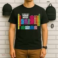 The Periodic Table Of Horror Movies Chemistry Science T-Shirt thumb 6