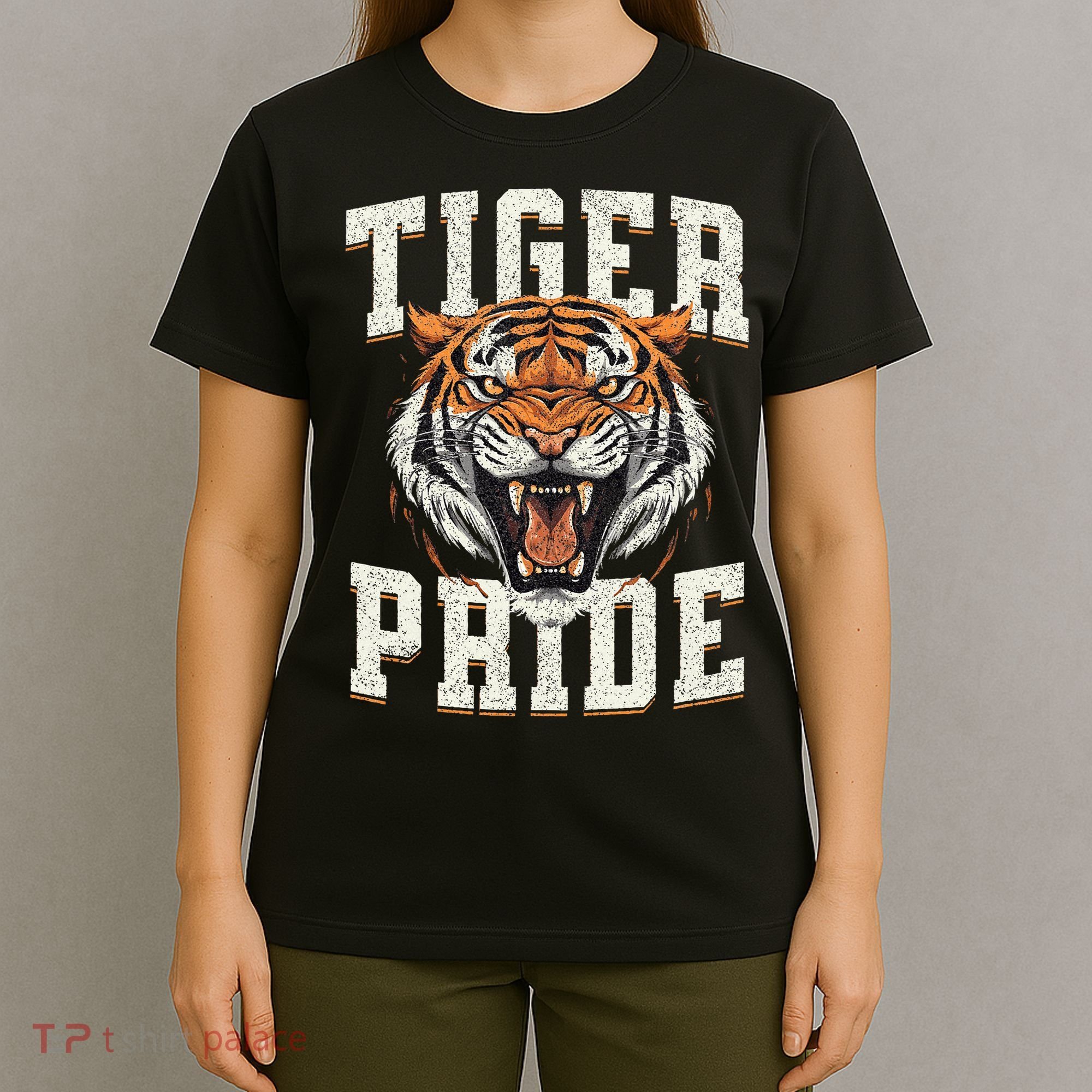 Tiger Pride Tiger Mascot Vintage School Sports Team T-Shirt