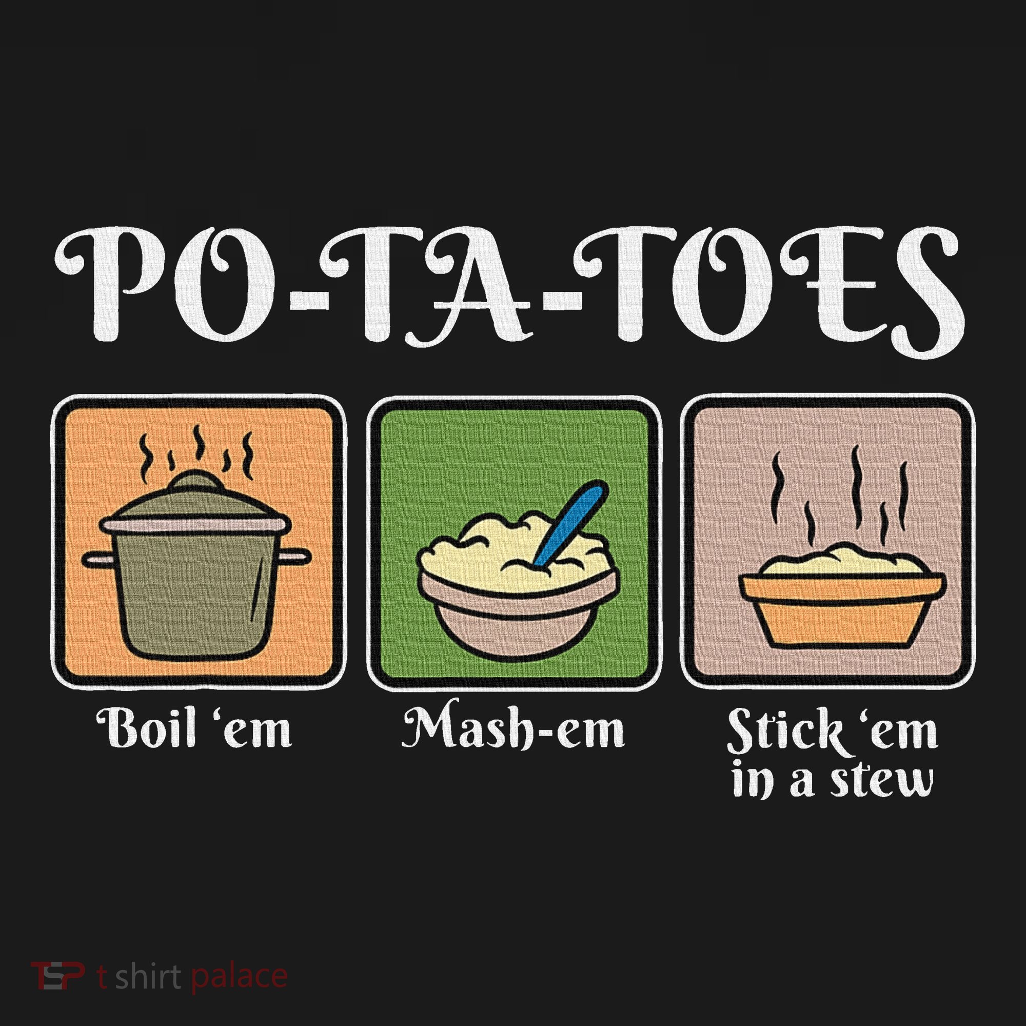 Taters Po Ta Toes Potato Boil Em Pajama Set
