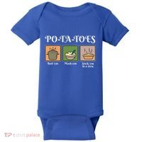 Taters Po Ta Toes Potato Boil Em Baby Bodysuit thumb 0