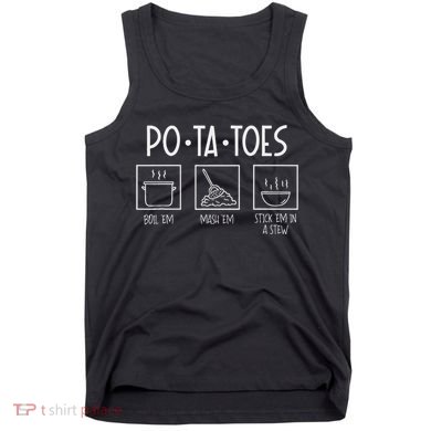 Taters Po Ta Toes Potatoes Funny Nerdy Fantasy Tank Top