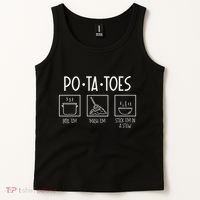 Taters Po Ta Toes Potatoes Funny Nerdy Fantasy Tank Top thumb 2