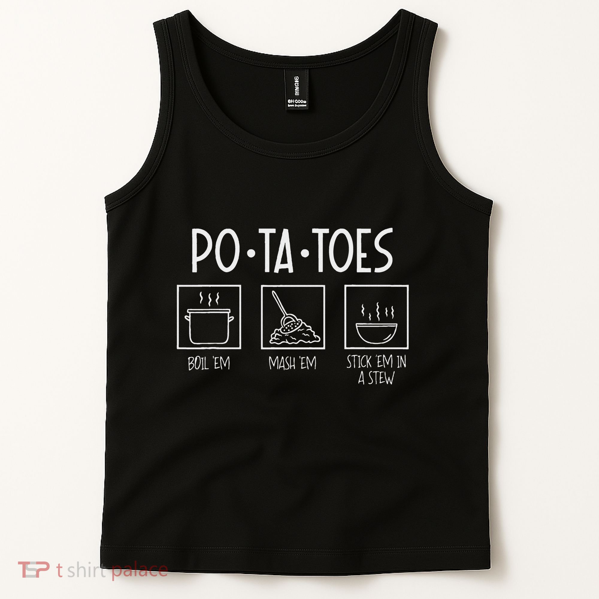 Taters Po Ta Toes Potatoes Funny Nerdy Fantasy Tank Top