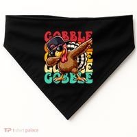 Thanksgiving Pilgrim Turkey Day Gobble USA-Made Doggie Bandana thumb 0