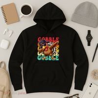 Thanksgiving Pilgrim Turkey Day Gobble Hoodie thumb 3