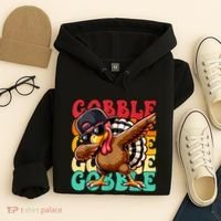 Thanksgiving Pilgrim Turkey Day Gobble Hoodie thumb 4