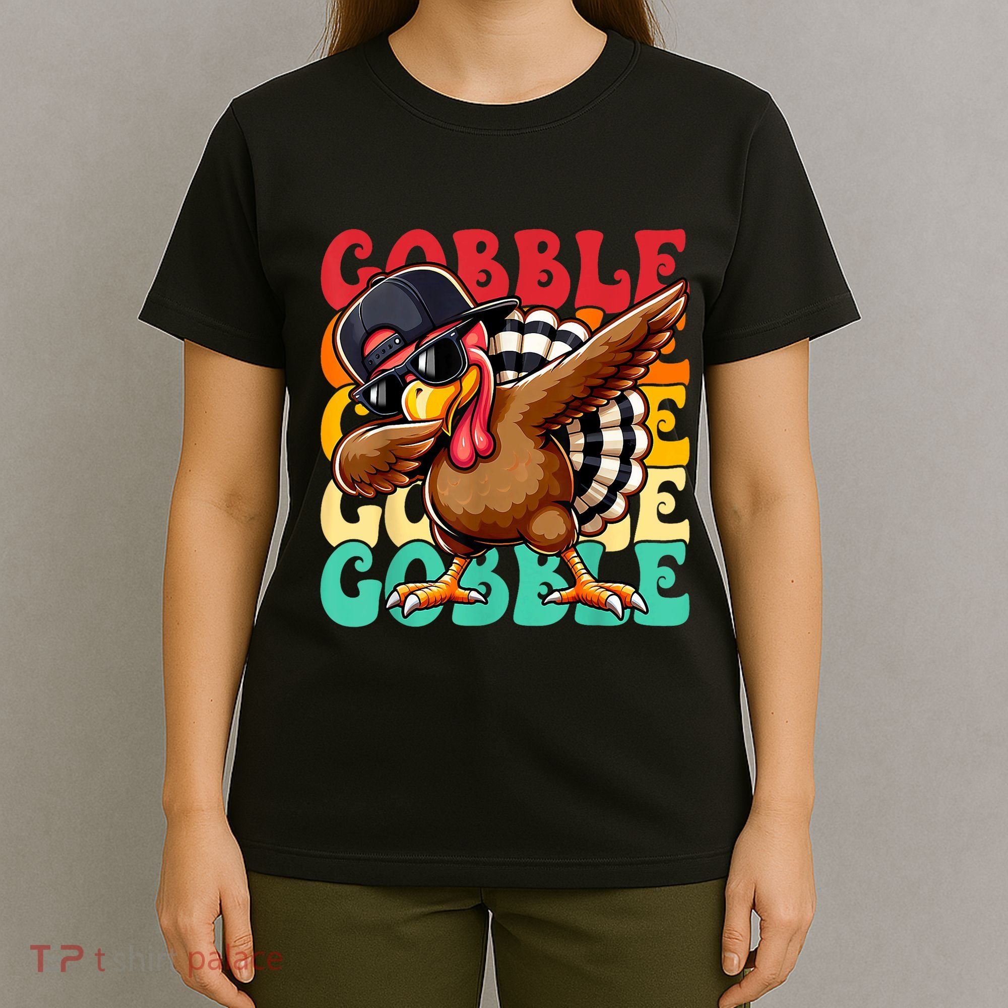 Thanksgiving Pilgrim Turkey Day Gobble T-Shirt