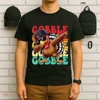 Thanksgiving Pilgrim Turkey Day Gobble T-Shirt thumb 6