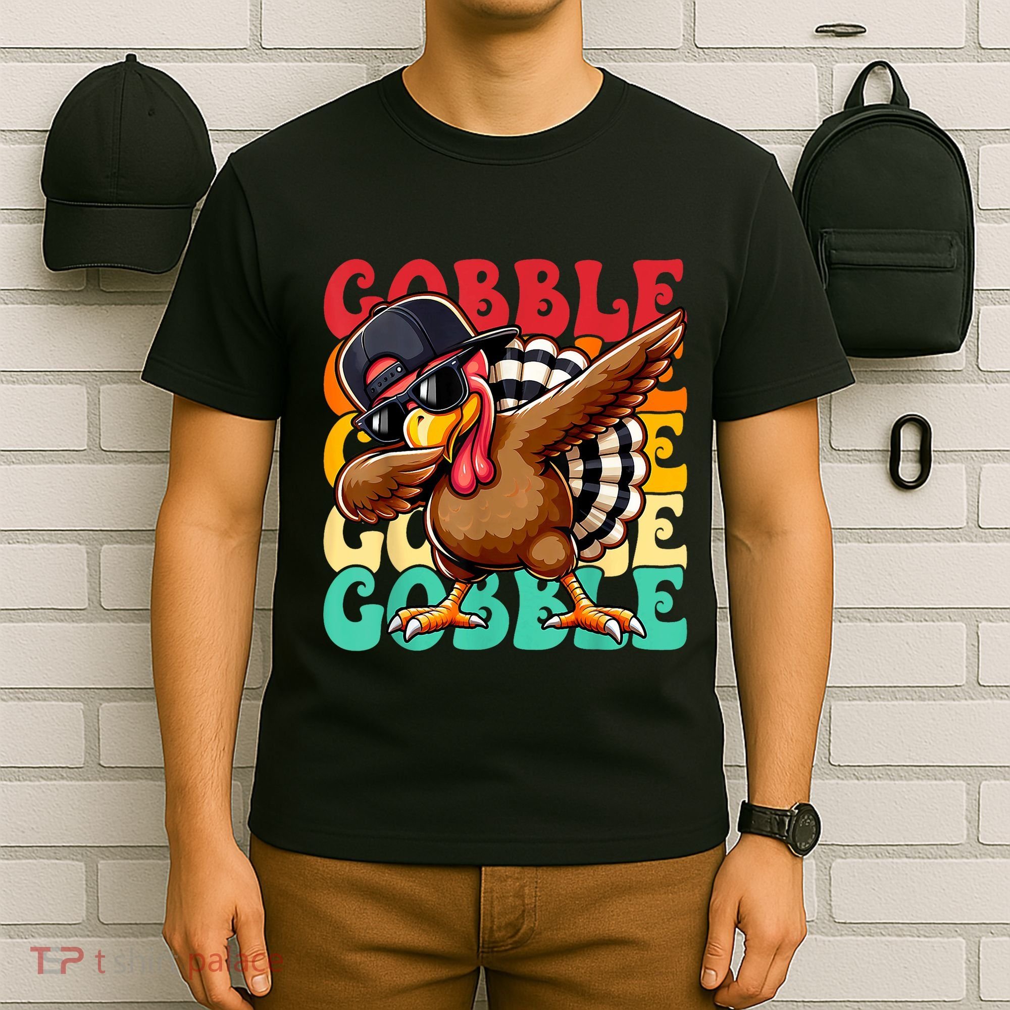 Thanksgiving Pilgrim Turkey Day Gobble T-Shirt