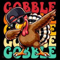 Thanksgiving Pilgrim Turkey Day Gobble Bucket Hat thumb 4