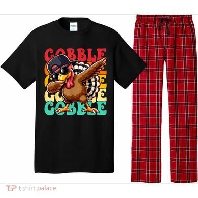 Thanksgiving Pilgrim Turkey Day Gobble Pajama Set