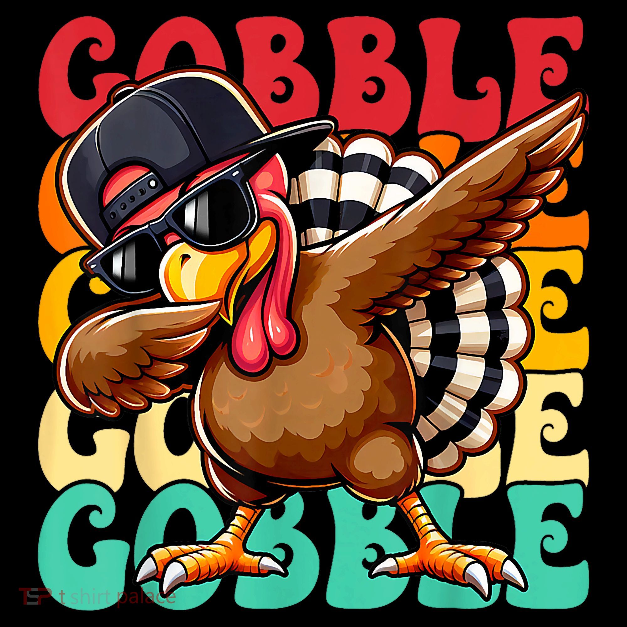 Thanksgiving Pilgrim Turkey Day Gobble Mousepad