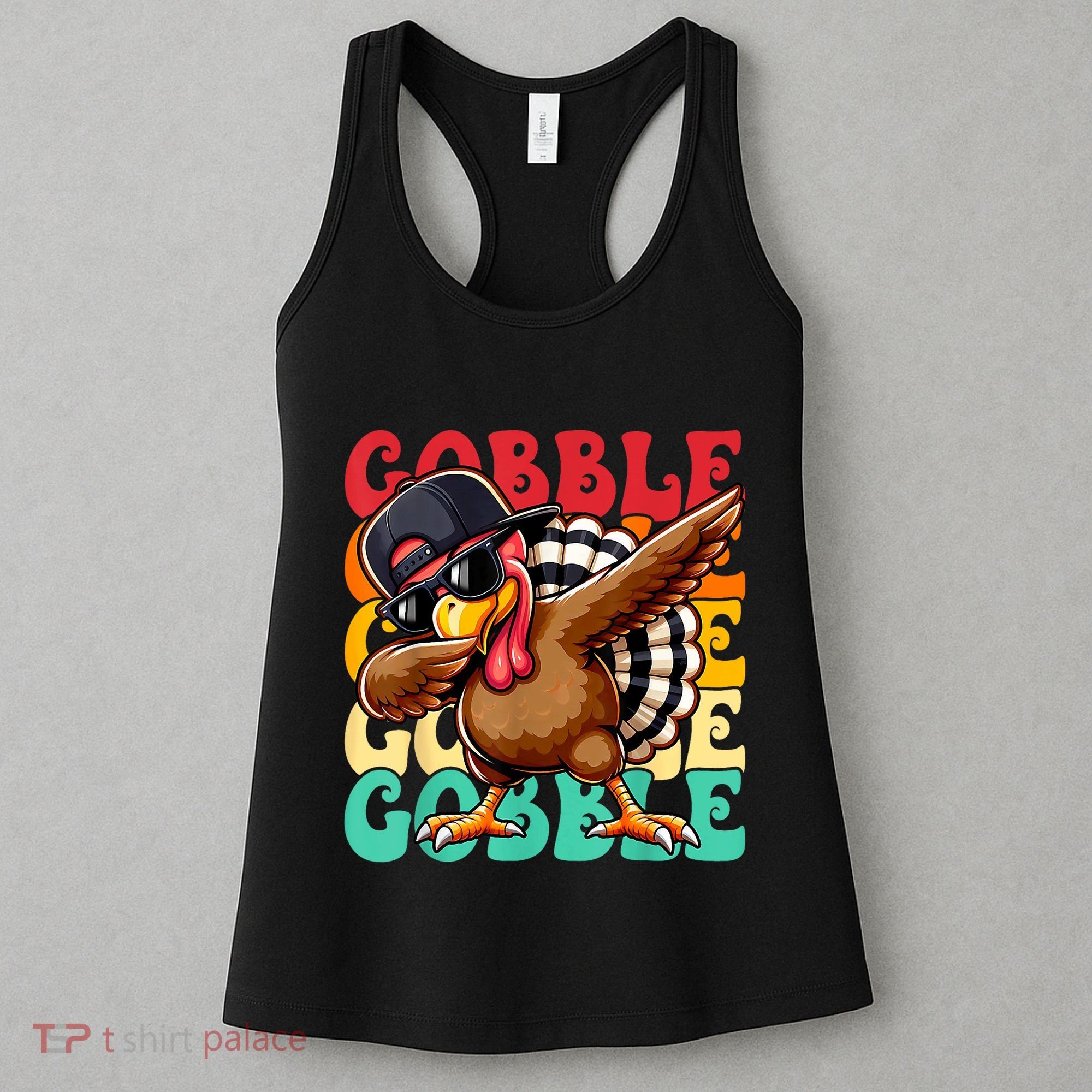 Thanksgiving Pilgrim Turkey Day Gobble Women's Tank Top
