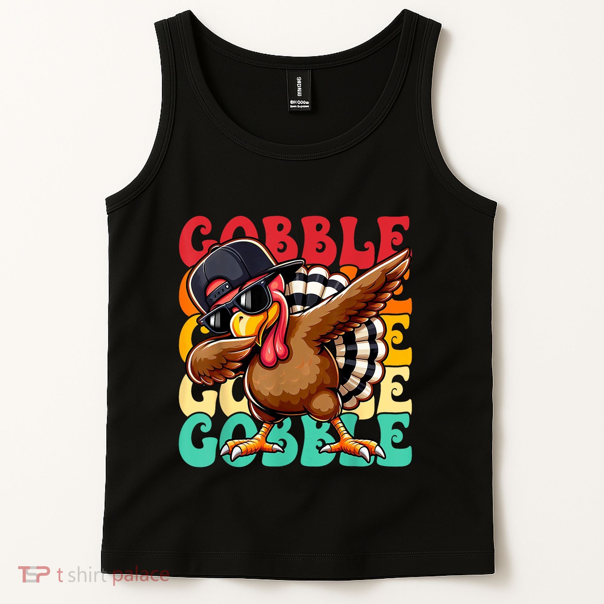 Thanksgiving Pilgrim Turkey Day Gobble Tank Top