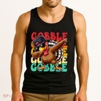 Thanksgiving Pilgrim Turkey Day Gobble Tank Top thumb 3