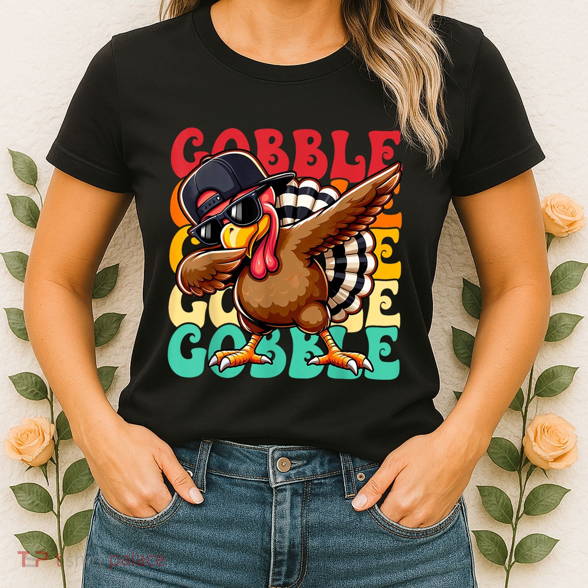 Thanksgiving Pilgrim Turkey Day Gobble Women's T-Shirt