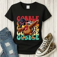 Thanksgiving Pilgrim Turkey Day Gobble Women's T-Shirt thumb 3