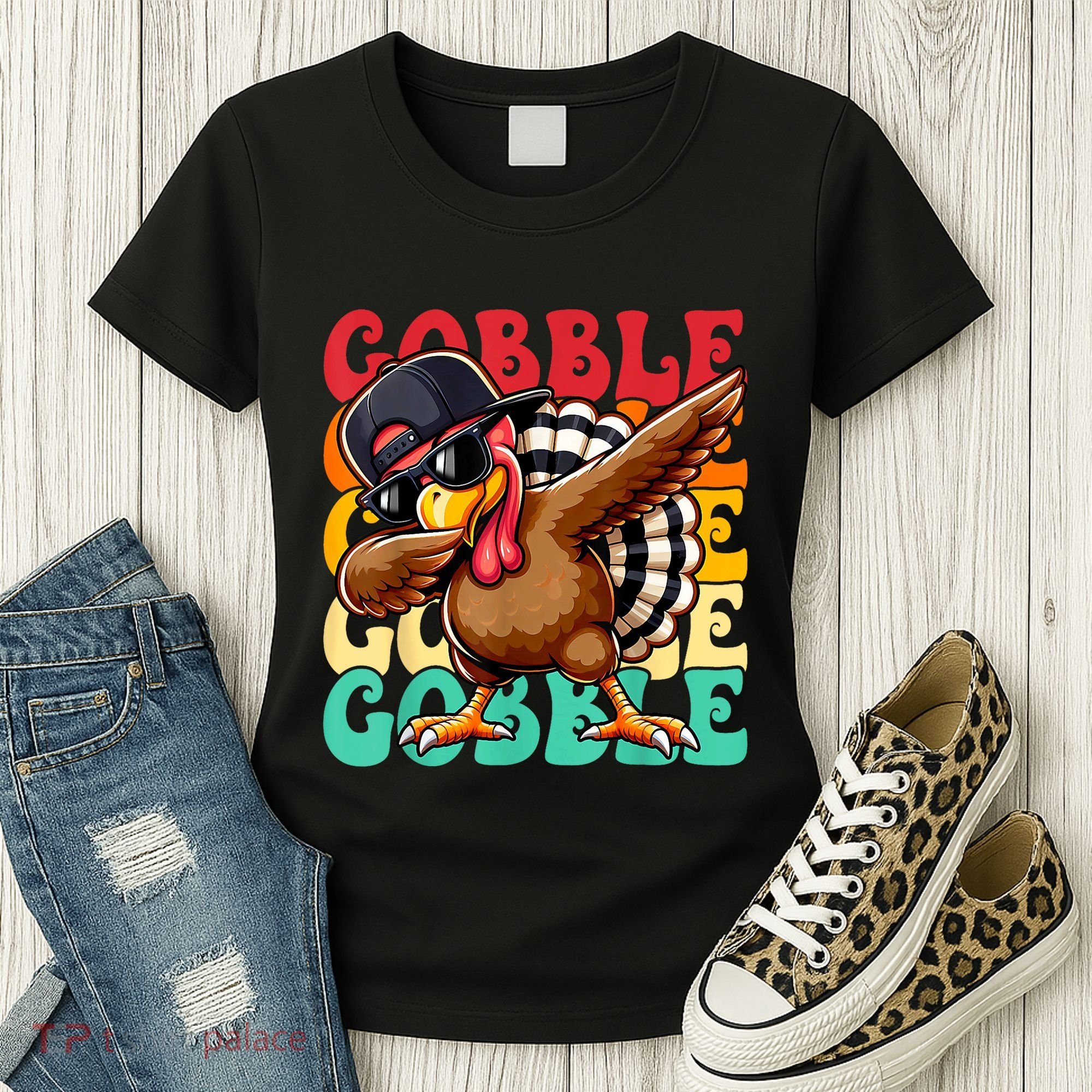 Thanksgiving Pilgrim Turkey Day Gobble Women's T-Shirt