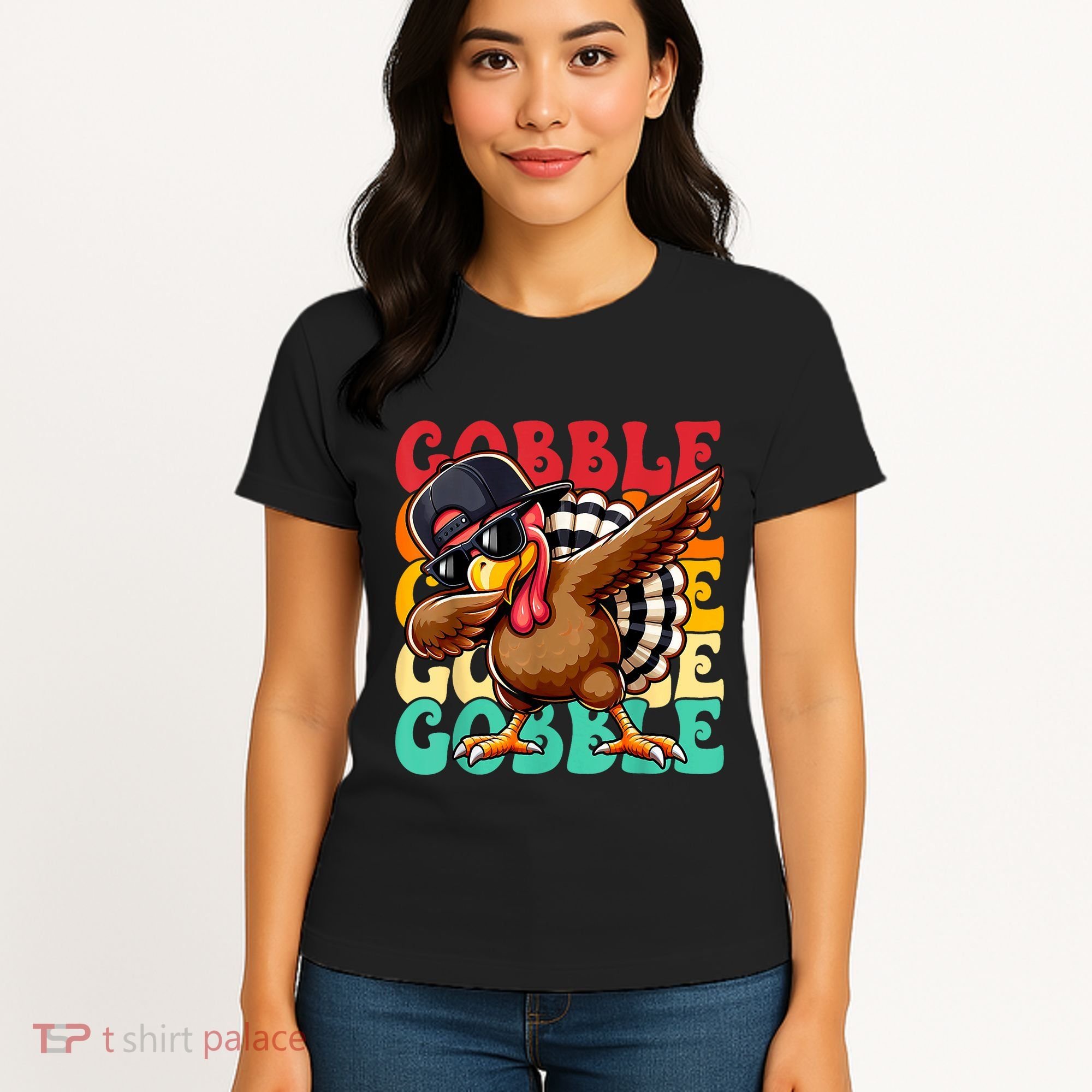 Thanksgiving Pilgrim Turkey Day Gobble Women's T-Shirt